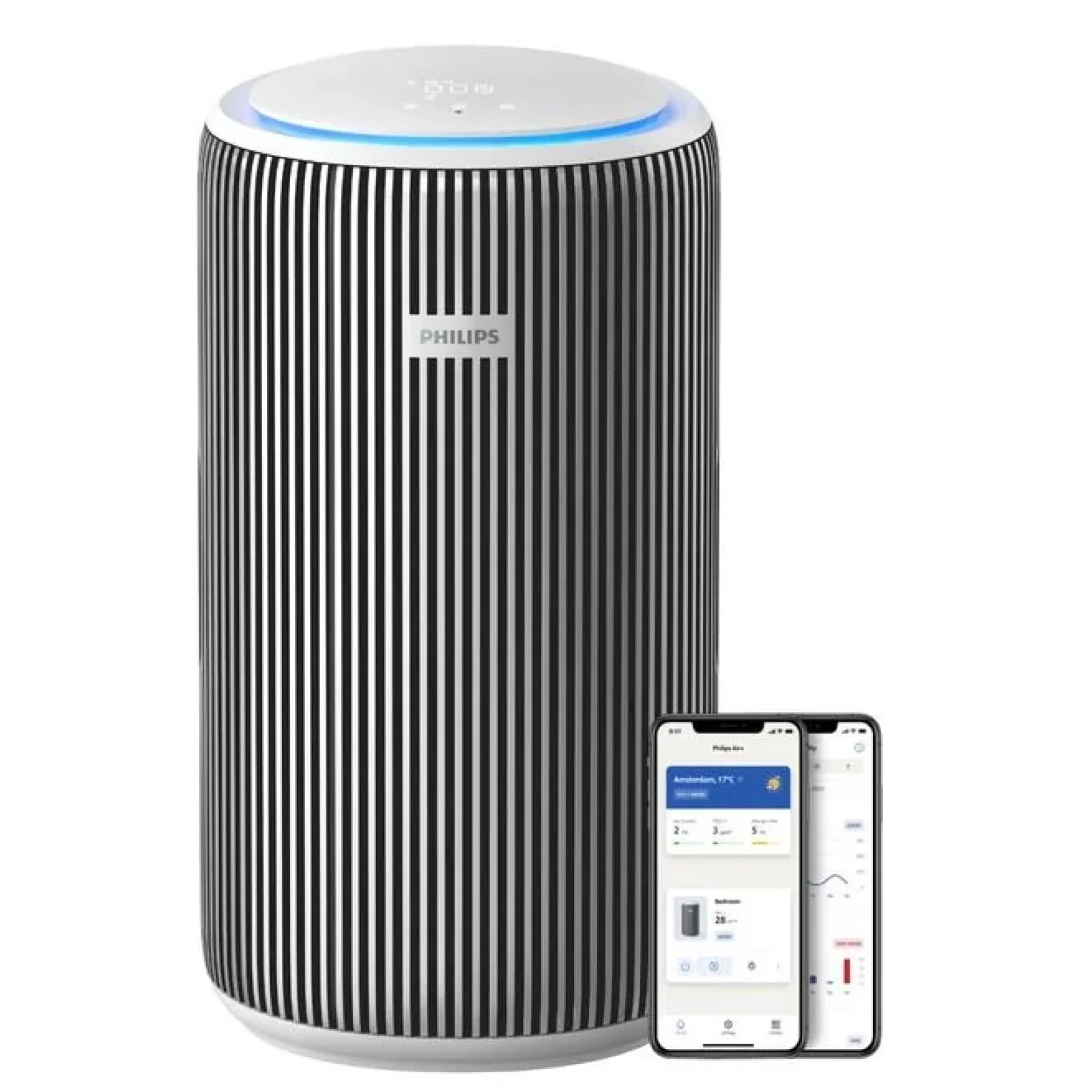 Очисник повітря Philips Series 3200, 135м2, 520м3/год, HEPA +вугільний фільтр, Wi-Fi, 5 режими, сріблясто-білий, AC3220/10 UA